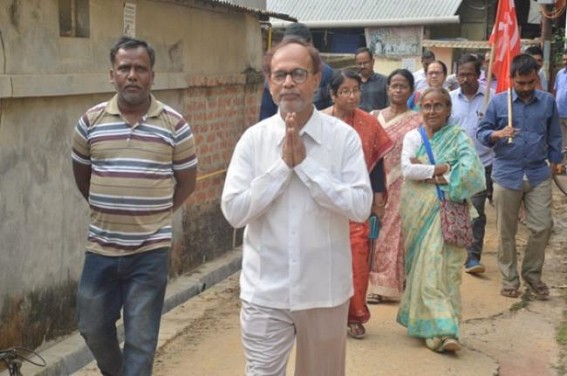 By-Poll : CPI-M Ramnagar candidate campaigned house-to-house By-Poll : CPI-M Ramnagar candidate campaigned house-to-house